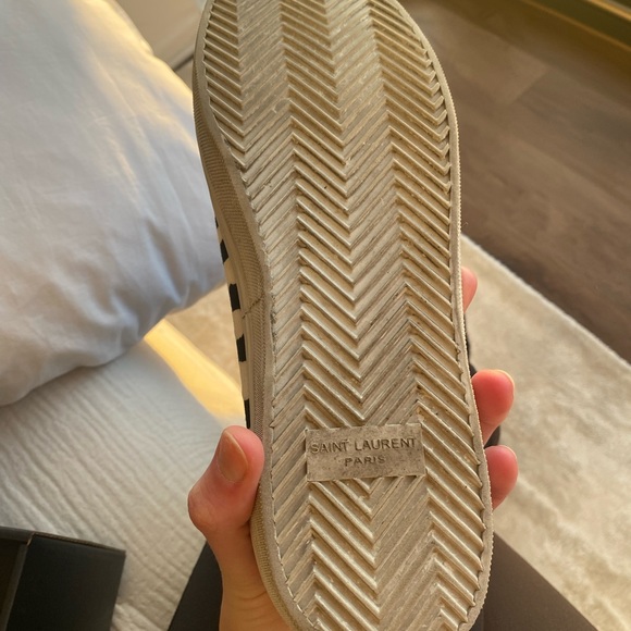 Saint Laurent Sneakers in canvas zebra print - Picture 12 of 14